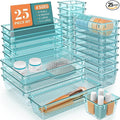 25 PCS Drawer Organizer Set, 4 Varied Size Bathroom and kitchen Drawer cabinet by StorMiracle