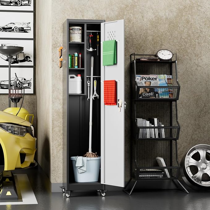 Aobabo 72" H Storage Cabinet - Image 8
