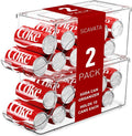 2 Pack Stackable Refrigerator Organizer, Soda Can Dispenser Pop Cans Container by Tidyyourlife