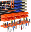 52PCS Wall Mounted Storage Bins Garage Storage Drawers by RELIANCER