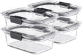 Rubbermaid Brilliance Glass Food Storage Containers, 3.2 Cup, Leak-Proof by Rubbermaid