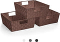 Sorbus Set of 3 Large Woven Storage Baskets – Mesh Hand-Woven Baskets by Sorbus