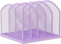 5-Section Vertical Desktop Organizer, 5-Section Mesh File Folder Stand Sorter by Gawerk