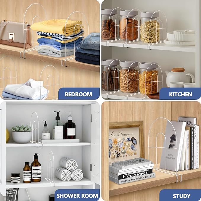 8-Pack 12" Tall Shelf Dividers - Image 7