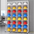 Stackable Safety Helmet Storage Boxes, Large Adjustable Hard Hat Placement by Unknown