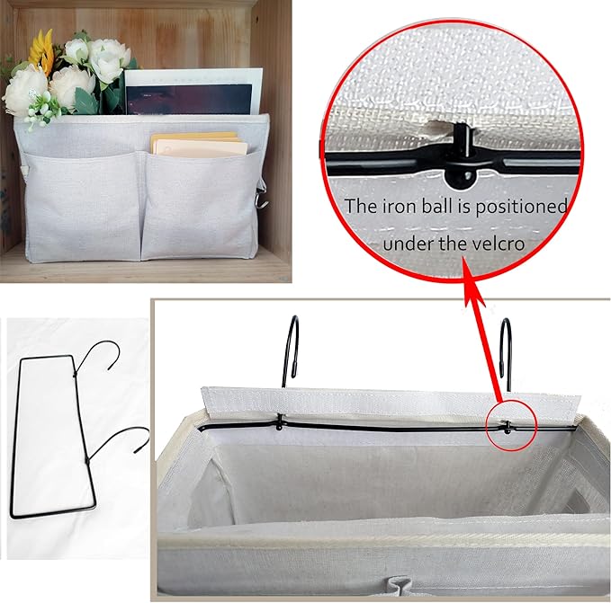 Bedside Caddy, Bedside Hanging Storage Organizer - Image 2