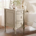 STO'SENSE Nightstand w/Charging Station & 3 Drawers, Pre-Assembled, Vintage by Unknown