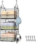 Sonyabecca 3-Tier Hanging Closet Organizer, Foldable Cabinet Wire Storage by Sonyabecca