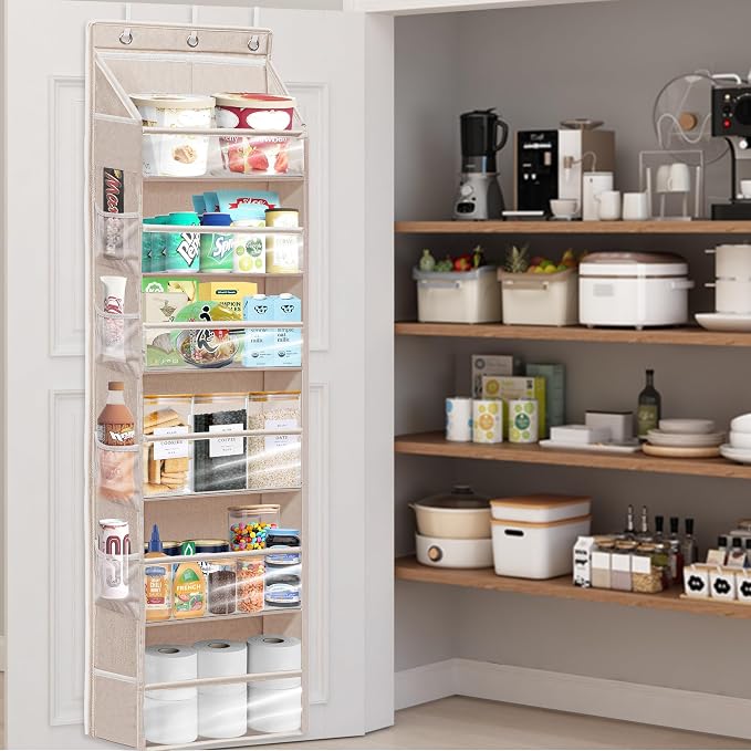 Over Door Organizer with 6 Extra Large Pockets 12 Side Pockets, Hanging Storage - Image 8