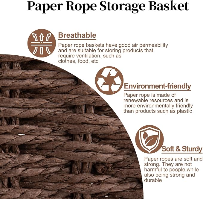 OIAHOMY Wicker Storage Basket - Image 7