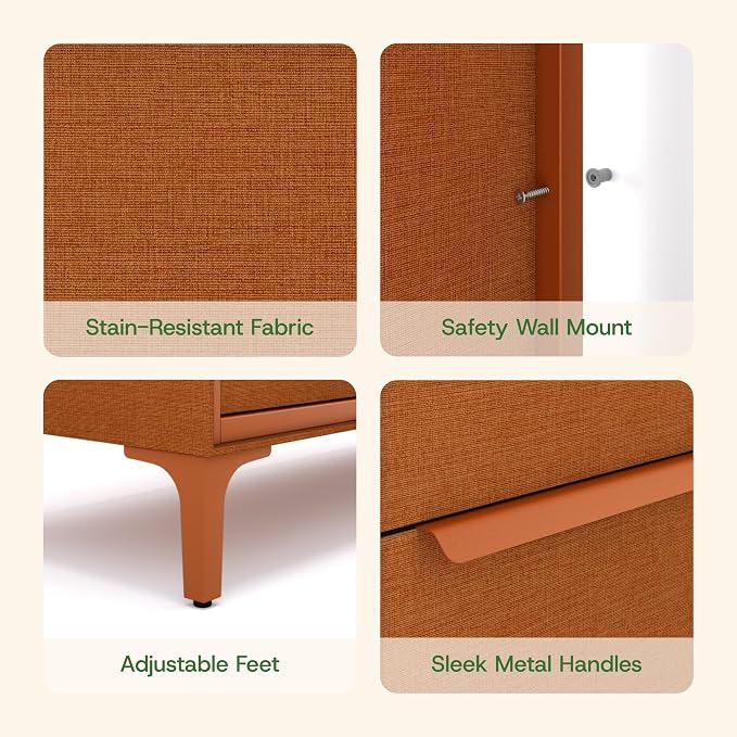tinge Naima Premium Fabric Dresser - Image 7