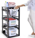Laundry Basket Holder Shelf by LeapOak