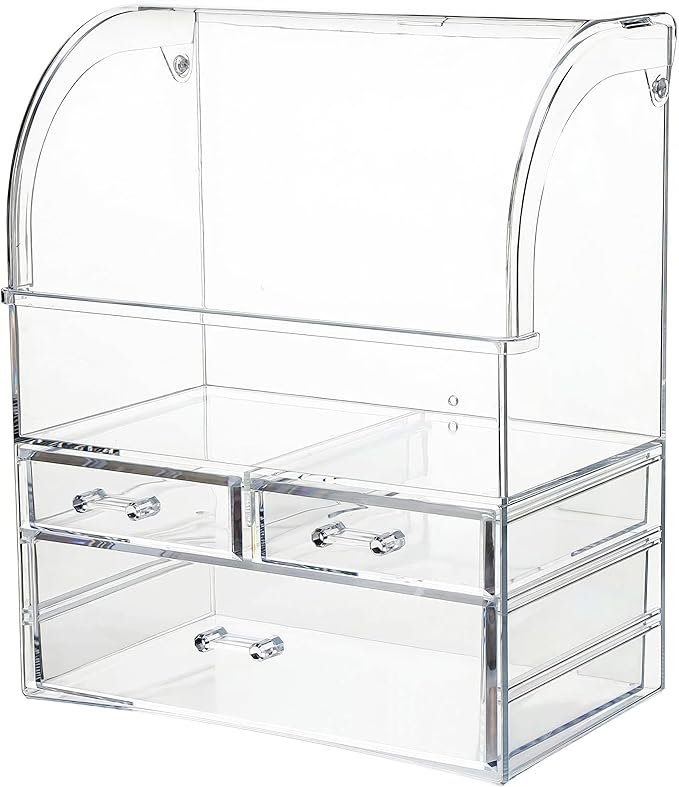 Clear Large Acrylic Makeup Organizer - Image 4
