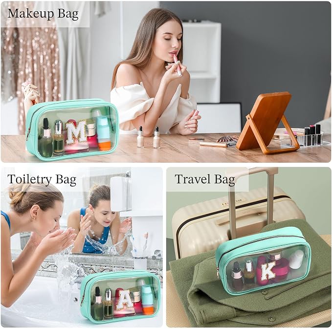 YOOLIFE Initial Make Up Bag Travel Toiletry Bag - Image 4