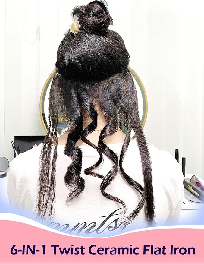 ANGENIL Pro Twist Flat Iron Hair Straightener, 2 in 1 Straightener and Curling - Image 6