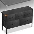 Curved Profile Dresser for Bedroom, Chest of Drawers, 5 Storage Drawers by Sonharlar