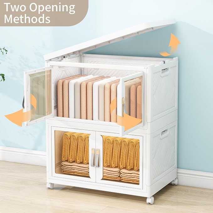 Large Clear Stackable Storage Bins - Image 5