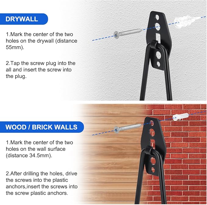 32 Pack Garage Hooks Heavy Duty, Utility Steel Garage Storage Hooks, Wall Mount - Image 5