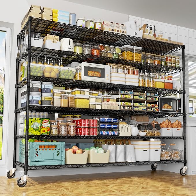 PrimeZone 6 Tier 80.7"H x 55.5"W x 24"D Wire Shelving - Image 2