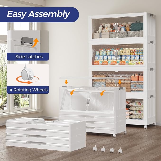 640QT Extra Large Stackable Storage Bins - Image 5