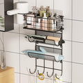 4 tiers Hair Dryer Holder Styling Tool Organizer Wall-Mounted Storage Wire by Sonyabecca