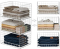 Closet Organizers and Storage Basket- 3-Tier Stackable Storage Bins, Foldable by FollowWithYociyogaTogether