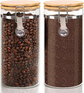 Glass Storage Jars Set Elegant Containers by EQEYBRAND