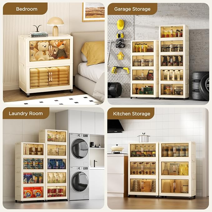 102QT Plastic 4 Tier Storage Bins - Image 5