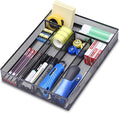 WuGeShop Office Desk Drawer Organizer, 5 Compartments Mesh Drawer Organizer Tray by WuGeShop