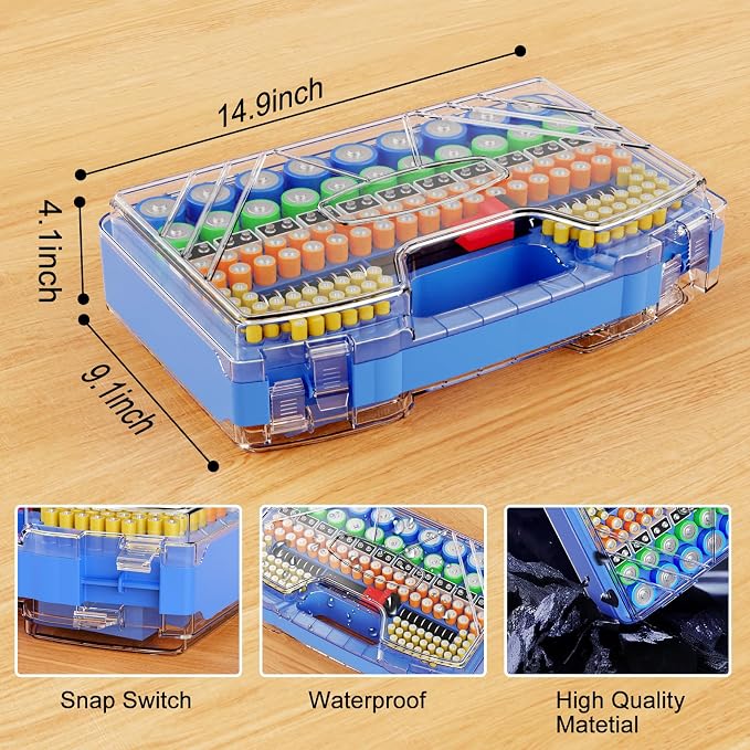 Battery Organizer Storage Holder Box Case - Image 4