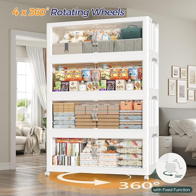 480QT Extra Large Stackable Storage Bins - Image 6