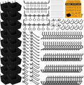 ELEAD 286-Piece Extra Thick Pegboard Hooks Set, 1/4" Heavy Duty Black Peg Board by ELEAD