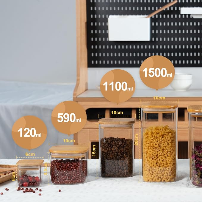 22oz Airtight Square Spice Containers - Image 9