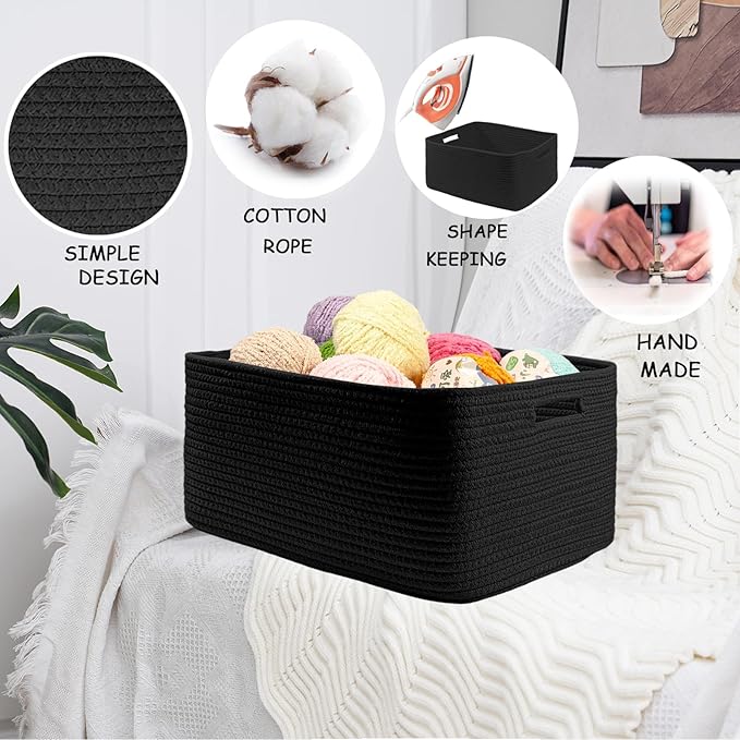 COMFY-HOMI 2 pcs Large Storage Baskets - Image 7