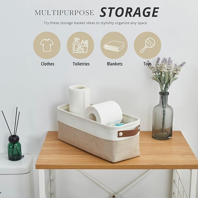 DECOMOMO Narrow Storage Bins Small Baskets - Image 2