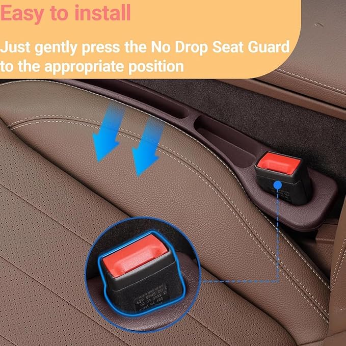 No Drop seat Guard, 2025 New Car Seat Side Gap Filler Organizer, Drop Seat - Image 4