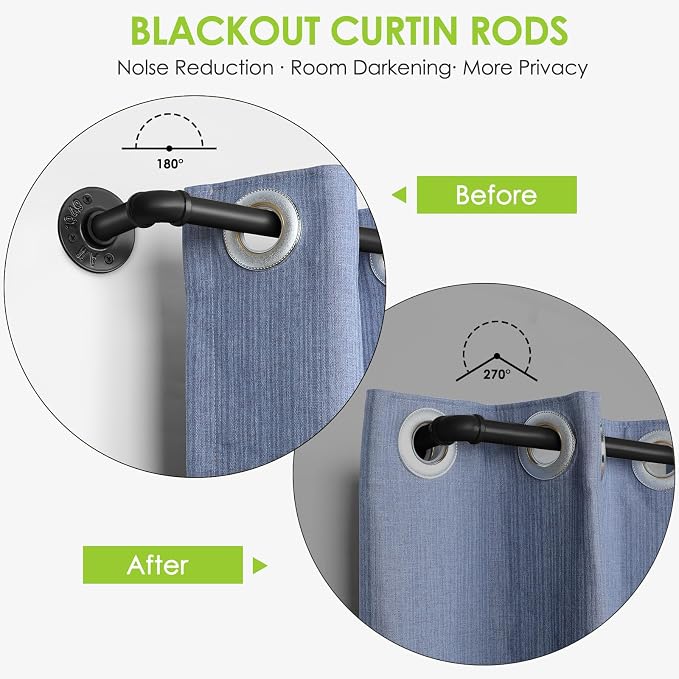 1-Inch Industrial Duct Curtain Rod - Image 3