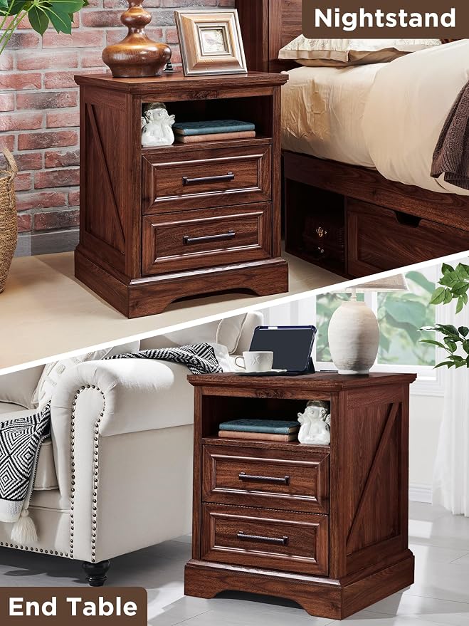 ACCOHOHO 18" Farmhouse Nightstand Set of 2 - Image 7