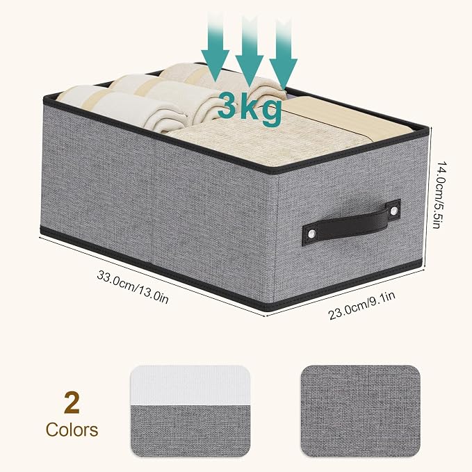 Foldable Storage Baskets, Fabric Drawer Organizers - Image 6