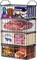 Freezer Organizer Bins, 4 Pack Stackable Deep Chest Freezer Organizer Bins by MSERCUOR