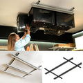 Adjustable Over Head Garage Bin Storage System Tote Lift Pro Overhead Storage by Ezyrack