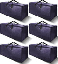 6 Pack Heavy Duty Extra Large Moving Bags W/Backpack Straps by VELVETSURE
