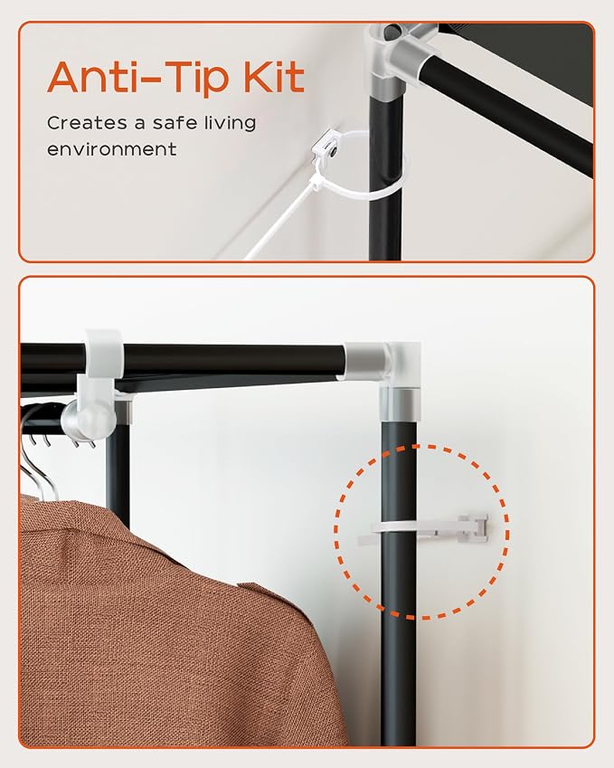 Portable Closet, 51.2 Inch Large Capacity Wardrobe Closet - Image 8