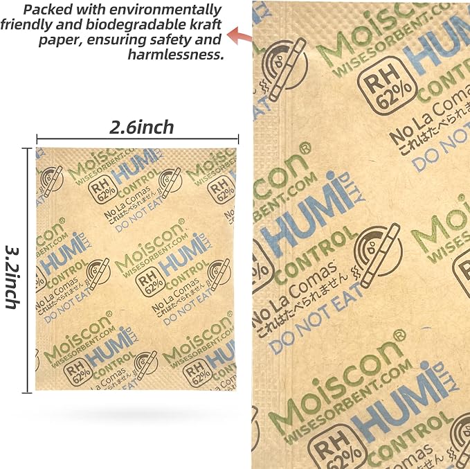 960 Pack 62% Size 8 Two-Way Humidity Control Packs, 8 Gram - Image 3