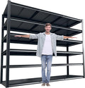 REIBII 60 "W Storage Shelves Heavy Duty, 6 Tier Garage Shelving, 3500 LBS by REIBII