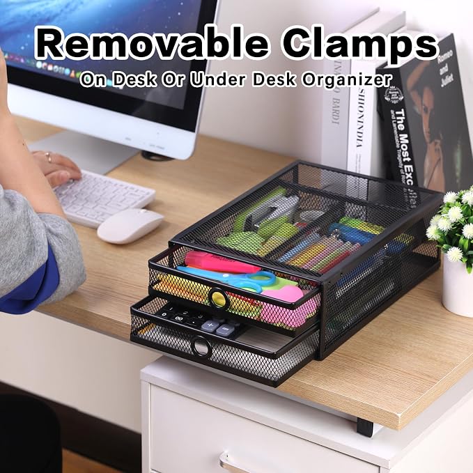 ROSYLINE Under Desk & Desktop Drawer Organizer - Image 3