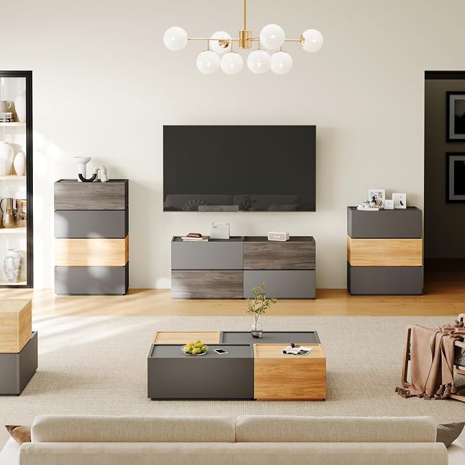 Modular Stackable Drawers, Modular Storage Bedroom Furniture Set Modern - Image 4