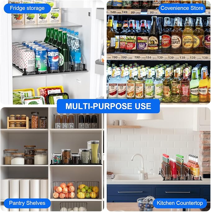 Drink Organizer for Fridge, Upgrade Soda Can Dispenser for Refrigerator - Image 5