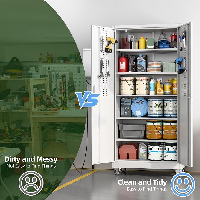 Metal Garage Storage Cabinet - Image 7