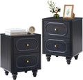 2 Drawer Fluted Mini Small Dresser by ORRD